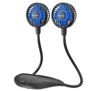 HandFan Ventilador Portatil Cuello Mini Ventilador USB 5000mAh Recargable,Ajustable De 360°,26 Horas De Tiempo De Trabajo Para La RefrigeracióN Personal, Camping,Viajes, Oficina, Iglesia