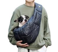 Handfrei Hundetrage Katze Tragetasche atmungsaktiv für Unterwegs, Tragetasche Katze, Kuscheliges Fleece-Innenfutter & verstellbarer Sicherheitsgurt für kleine Hunde bis 10kg Outdoor, Reise, Einkaufen