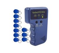 Handheld 125khz Rfid Reader Writer Duplicator Copier, Upgrade Id Card Cloner Programmer, with 10pcs Rewritable Cards-hy