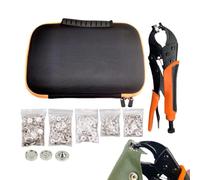 Handheld Button Tool Fabric Repair Fastener Set Storage Bag