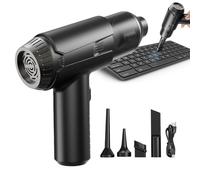 Handheld Car Air Vacuum - 14.96x6.5In Cordless Mini Cleaner, Portable Suction Machine, Rechargeable Automotive Interior | Cleaning Accessory for Mattress Bedding Keyboard Sofa Cushion Carpet House