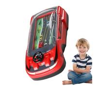 Handheld Car Racing Game, Driving Simulation Toy Console, 5.91x2.95x1.97 Inches, Portable Steering Control Design, Battle Mode Feature for Boys and Girls Aged 3+, Multicolor