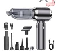 Handheld Car Vacuum, Portable Vacuum Cleaner, Compact Car Vacuum, Cordless Handheld Vacuum, 4-in-1 Car Cleaner, Car Vacuum and Blower, Travel Vacuum Cleaner, Lightweight Handheld Vacuum for Car