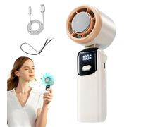 Handheld Cooling Fan, Folding Personal Cooler with 100 Wind Modes, Sturdy and Portable Hot Weather Fan for Beach, Picnic, Youth, Camping, Fishing, Traveling, 6.42x2.26 inches