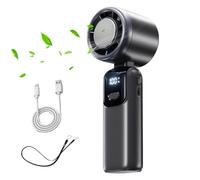 Handheld Cooling Fan, Folding Personal Portable Cooler with 100 Adjustable Wind Modes, Compact Hot Weather Accessory for Beach Picnic Youth Camping Fishing Outdoor Traveling