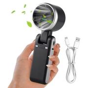 Handheld Cooling Fan - USB Rechargeable Mini Air Cooler, High Capacity Battery Fan, Speed Wind Device, Compact Portable Tool | Backpacking Fishing Vacation Outdoor Activities Use For Personal Ai