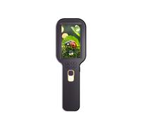 Handheld Digital Magnifier Microscope 500X Zoom 1200mah Electronic Magnifying Glass with 3 Inch IPS Screen Black
