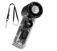 Handheld Fan - 1-100 Levels Digital Display Rechargeable Battery Power Fan
