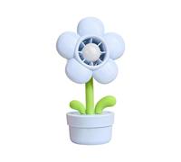 Handheld Fan,3-Speed Settings Ventilator | Flower Pot Shape Adjustable USB Rechargeable Night Light Small Electric Fan - for Kids, Adults, Students, Camping, Beach, Outdoor, Kitchen, Dorm