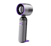 Handheld Fan, Bladeless Blower, Quiet Airflow Design 100 Speed Recargable, Personal Cooling Breeze Device for Camping, Beach, Bedroom, Hiking, Commuting, Color White or Grey