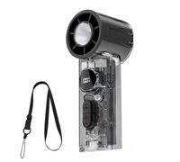 Handheld Fan Device - 100 Level Speed USB Fan | Battery Powered Cooling Airflow Kit, Compact Travel Breeze Generator For Summer Camping Festival Sports Office Desk Hiking Fishing Comfort Solution