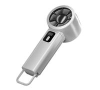 Handheld Fan Device, USB Recargable Cooler, Plegable Air Circulator, Portable Cooling Tool, for Men Women Outdoor Indoor Travel Home Office Personal Comfort Heat Relief Compact Use Long Battery Life