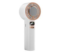 Handheld Fan, Digital Display Cooling Device, Adjustable Fan, 3000mAh Rechargeable Battery, Portable Airflow Solution for Beach, Workplace, School, Vacation, 6.42x2.44x1.97 inches