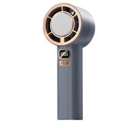 Handheld Fan, Digital Display Cooling Device, Adjustable Speed 1-120, 3000mAh Battery Operated, Portable Airflow Solution for Beach Hiking Workplace School Home Use, 6.42x2.44x1.97 inches