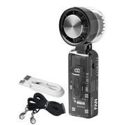 Handheld Fan, LED Ventilator, Bladeless Cooler, Rechargeable Battery, Quiet Motor, Compact Grip, Lightweight Build, Travel Companion, Perfect for Beach, Use, 7.56 x3.15 x2.36 inches