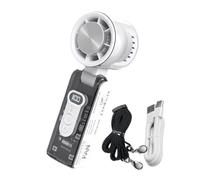 Handheld Fan, LED Ventilator, Bladeless Cooler, Rechargeable Battery, Quiet Motor, Compact Grip, Lightweight Build, Travel Companion, Perfect for Beach, Use, 7.56 x3.15 x2.36 inches