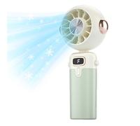 Handheld Fan, Mini Folding Fan, 3.35x1.77x7.01 inches, Portable Cooling Compact, Rechargeable Ventilator for Desk Office Baby Stroller Car Travel Outdoor Camping Beach Summer Hot Weather Relief