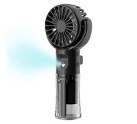 Handheld Fan Mister, Portable Personal Misting Cooler, 1.57x2.83x6.61 Inch 4-Speed Adjustable Spray Design, Compact Air Circulation Gadget for Hiking Camping Walking Outdoor Travel