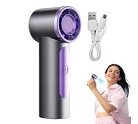Handheld Fan, Personal Hand Fan, 1.38x1.57x3.94 Inches Quiet Strong Airflow, Compact Lightweight Design, USB Rechargeable Wind Device for Daily Commute, Makeup and Travel Use
