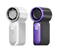 Handheld Fan, Personal Pocket Cooler, Portable Digital Wind Device, 3.51 Inches 100 Speed Adjustable Airflow, Led Display Compact Blower, for Concerts, Camping, Travel, Outdoors