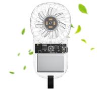 Handheld Fan, Pocket Portable Usb Recargable, Transparente Cool Gadget, 3-Speed Adjustable Wind, Ambient Led Lighting, Ultra-Quiet Cooling, Ideal para interiores, exteriores, viajes
