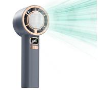 Handheld Fan, Portable Cooling Device, 6.42x2.44x1.97 Inches Digital Display Gadget, Adjustable Speed Airflow with 3000mAh Battery for Beach School Vacation Hiking and Outdoor Use
