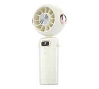 Handheld Fan, Portable Cooling MiniVentilator, Folding Personal Fan, Rechargeable Quiet Breeze Device, Compact Lightweight Design for Desk, Summer Travel, Camping, Baby Stroller, White Gray Green Pink