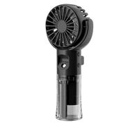 Handheld Fan, Portable Misting Air Cooler, Rechargeable Cooling Device, Small Size with 4 Speed Spray Function for Hiking, Outdoors, Walking, Travel, Camping, 1.57x2.83x6.61 Inches