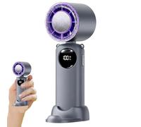 Handheld Fan Rechargeable 100 Speeds Quiet Bladeless Powerful 13000 RPM