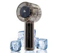Handheld Fan | Rechargeable Digital Display | Handheld Cooling Fan | for Women Men Outdoor Activities Camping Hiking Picnic Fishing Beach Vacation Travel