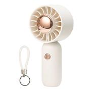 Handheld Fan, Rechargeable Mini Fan, Portable Personal Cooler, Usb Charging Quiet Motor, Outdoor Travel Gadget for Picnic Beach Camping, 4.92x2.28x1.65 Inches, White, 1 Pack