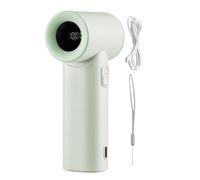 Handheld Fan, Small Cooling Fan, USB Rechargeable Battery Powered Pocket Speed Control Compact Long Lanyard Portable, Air Cooler for Travel Outdoor Commute, 4.72x2.24x1.65Inches, White, Black, Green