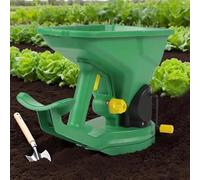 Handheld Fertilizer Spreader - Ergonomic Portable Lawn Garden Tool, Adjustable Flow Mechanism, Lightweight Design, Precision Broadcast Function, Durable Construction | Yard Grassland Patio Greenhouse