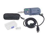 Handheld Fiber Inspection Probe 400X Magnification Portable ABS, Manual Focus Supports, Easy One Hand Operation USB Computer Connection for Fiber End Face Dust Scratch Check