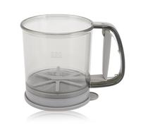 Handheld Flour Sifter Cup, Double Layer Filter Mesh Strainer Colander with Lid Kitchen Baking Tool for Flour, Powdered Sugar, Cocoa