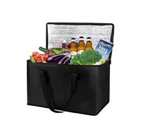 Handheld Food Tote - Bolsa de harina plegable aislada, recipiente térmico compacto para el almuerzo | Propietario de estudiante respetuoso con el medio ambiente, caja de trabajo ligera, funda portátil