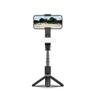 Handheld Gimbal Stabilizer for Smartphone 1-Axis with Selfie Stick Tripod Stand Wireless Bluetooth Remote Fit For iPhone Android