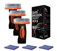 Handheld Glass Oil-Film Remover, Glass Emulsion Cleaner for Car Windshield, Auto Glasses Cleaner Improves Clarity for Driving (3 PCS)