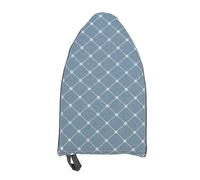 Handheld Ironing Board Garment Steam Ironing Glove Heat Resisting Water Proof Pad Portable Travel Home Office Polyester Sponge 15x2.5x24cm (Blue)