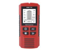 Handheld Metal Detector Multifunctional Wall Scanner with High Sensitivity for Accurate Positioning of Wires Pipes and Studs in Walls (Red)(Red)