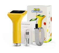 Handheld Microscope - Kids Borescope Camera | Educational Science Exploration Toy | Pocket Microscope with Light | Stem Outdoor Toys | Coin Magnifying Glass