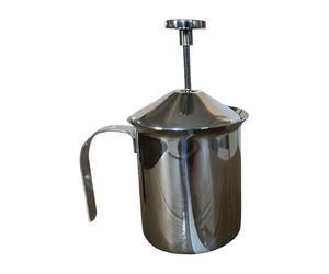 Handheld Milk Frother - Stainless Steel Foam Maker | Milk Frothing Pitcher,for Cappuccino Hot Chocolate Cream Espresso Kitchen Home