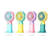 Handheld Mini Fan | 3 Speeds 4 Pieces Handheld USB Rechargeable Device