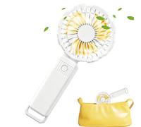Handheld Mini Fan: Rechargeable Strong Airflow Cooler, Multi Speed Desk Uni