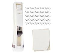 Handheld Paper Dispenser, Refillable Clip Organizer, Document Holder with Easy Refill, Offices Paper Clamp Tool Set, Desk Filing Device with Compact Design, Study Supply Kit for Classroom and College