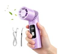 Handheld Personal Fan - Digital Display Cooler, Rechargeable Air Circulator