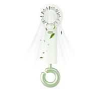 Handheld Portable Fan 3 Wind Speeds with Hook USB Rechargeable Low Noise