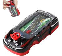 Handheld Racing Car Game,Handheld Car Racing Games for Ages 3-8,Portable Dual Player Race Game,Interactive Family Toy with Racing Experience (Black)