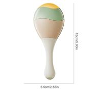 Handheld Rattle Toy, Hand Drum Music Shaker, 2,36 x 5,91 pulgadas Soothing Sensory Visual Tracking Toys, Educational Baby Rattles Toy for Kids, Early Learning, Motor Skills and Rhythm Training Use