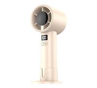 Handheld Rechargeable Fan - Mini Desk Air Cooler with 100 Speed Settings, Portable Wind Blower Featuring Non Slip Grip Handle, Compact Personal Ventilation Device | Camping Travel Vacation Outdoor